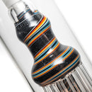 Leisure - Diffy 13 Arm Double Bubbler - Sparkle Black w/ Fire & Ice - The Cave