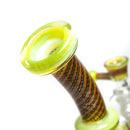 Leisure - Worked Diffy 13 Arm Double Bubbler - Slyme w/ Rasta Retti - The Cave