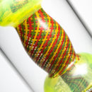 Leisure - Worked Diffy 13 Arm Double Bubbler - Slyme w/ Rasta Retti - The Cave