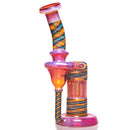 Leisure - Worked Pillar Recycler -  Yellow Orange Elvis w/ Fire & Ice Retti - The Cave