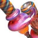 Leisure - Worked Pillar Recycler -  Yellow Orange Elvis w/ Fire & Ice Retti - The Cave