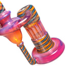 Leisure - Worked Pillar Recycler -  Yellow Orange Elvis w/ Fire & Ice Retti - The Cave