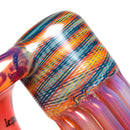 Leisure - Worked Pillar Recycler -  Yellow Orange Elvis w/ Fire & Ice Retti - The Cave