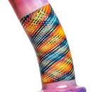 Leisure - Worked Pillar Recycler -  Yellow Orange Elvis w/ Fire & Ice Retti - The Cave