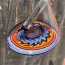 Mighty Chalice - 20.5" Beaker - 50x7 - Blue/Fire/Purple
