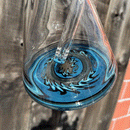 Mighty Chalice - 22.5" Beaker - 50x7 - Blues & Black