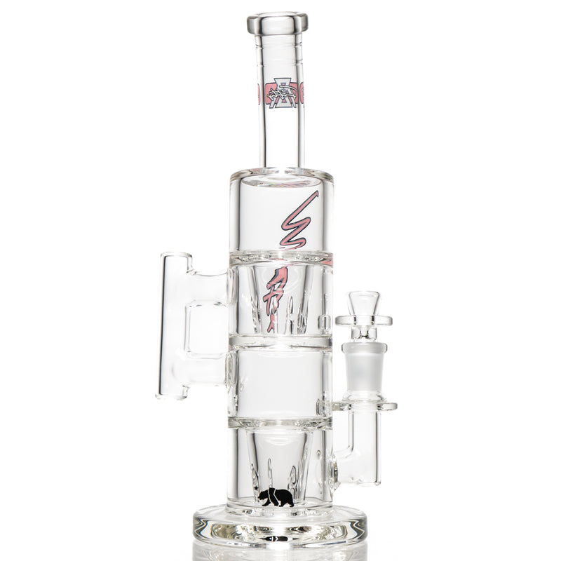 Moltn Glass - Fifty Bubbler - Double GÿZR Perc - Red Sig. Logo - The Cave