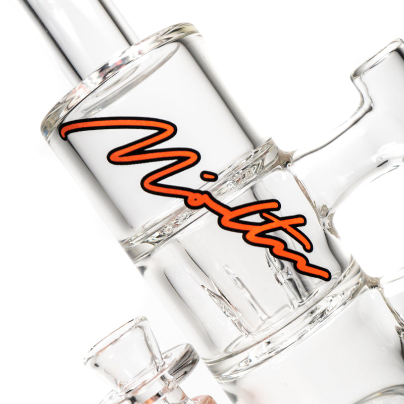 Moltn Glass - Fifty Bubbler - Double GÿZR Perc - Red Sig. Logo - The Cave