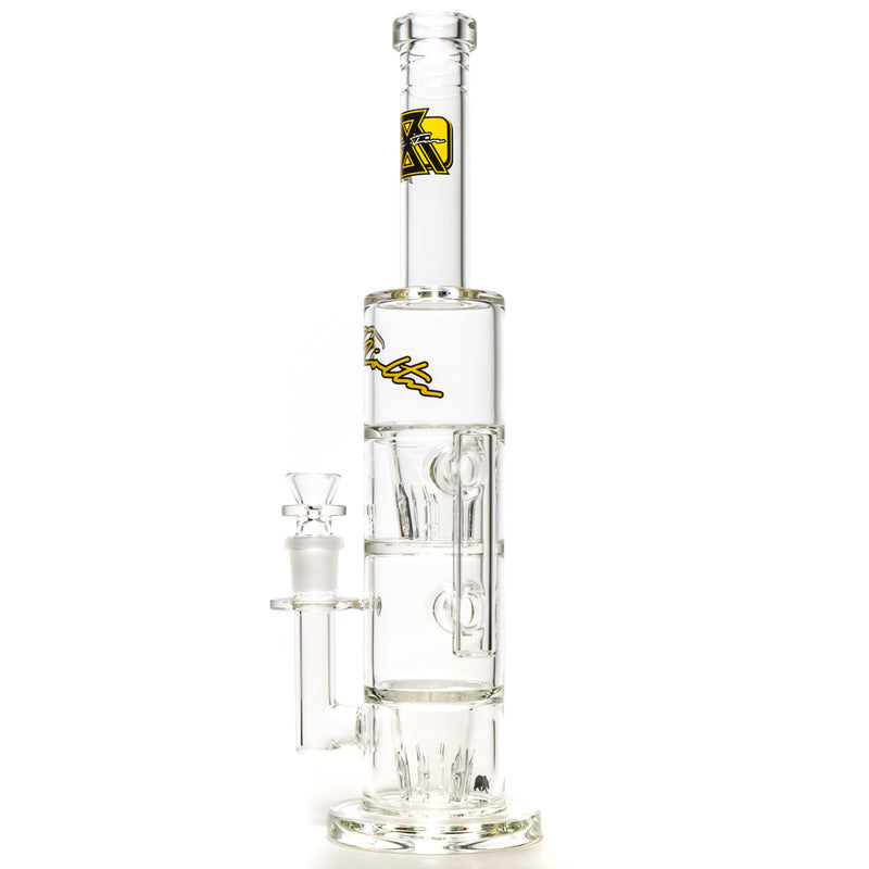 Moltn Glass - Sixty Five - Double GÿZR Perc - Yellow Sig. - The Cave