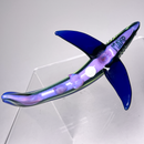 Mako Glass - Shark Dry Pipe - Cobalt w/ Sparkle Green & Pink Slyme - The Cave