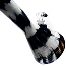 Mary Jane's Glass Studio - 12" Beaker - 38x4 - Full Color W&R White - The Cave