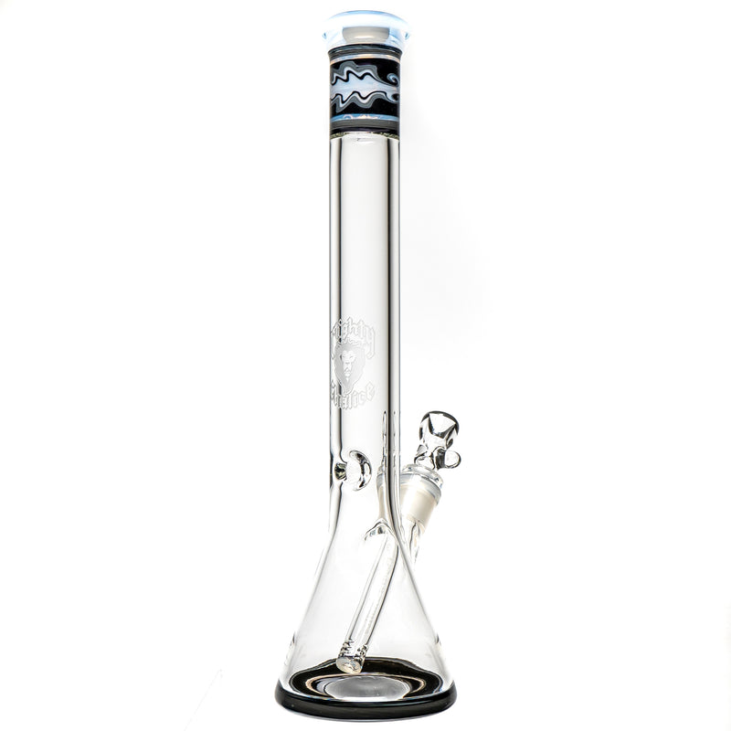 Mighty Chalice - 15" Beaker - 40x7 - Steelwool & UV Glowstick Linework - The Cave