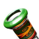 Mighty Chalice - 15" Beaker - 40x7 - Rasta Linework - The Cave