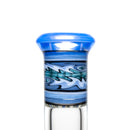 Mighty Chalice - 17" Beaker - 12 Arm Tree - 40x7 - Multi Blue Linework - The Cave