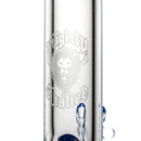 Mighty Chalice - 15" Beaker - 40x7 - Purple & Fire Linework - The Cave