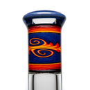 Mighty Chalice - 15" Beaker - 40x7 - Purple & Fire Linework - The Cave