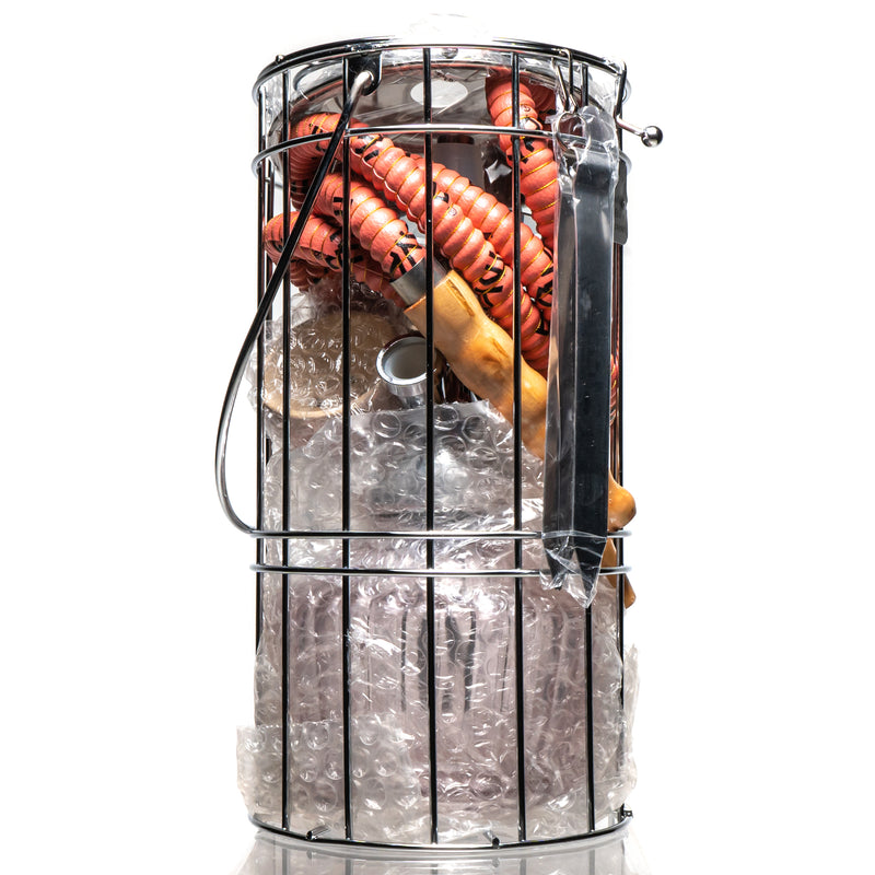 MYA - Premium Hookah - QT w/ Cage Basket - Pink - The Cave