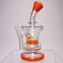 Perk Tech - Frit Perc Bubbler - Orange - The Cave