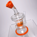 Perk Tech - Frit Perc Bubbler - Orange - The Cave