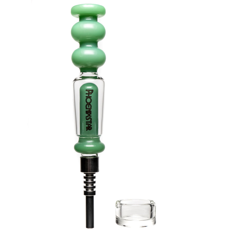 Phoenix Star - Nectar Collector Kit - 14mm - w/ Titanium Tip - Jade Green - The Cave