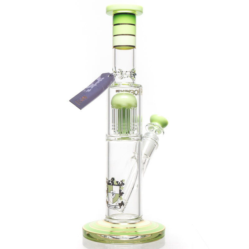 Phoenix Star - 14" Tree Perc Straight - 8 Arm - Milky Green - The Cave