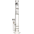 Liquid Sci - Straight Tube w/ Jacuzzi Perc - Black & Platinum Label - The Cave