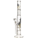 Liquid Sci - Straight Tube w/ Jacuzzi Perc - Black & Yellow Label - The Cave