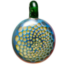 Harold Ludeman - Honeycomb Pendant - Double Amber Purple & Green Stardust - The Cave