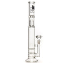 Liquid Sci - Straight Tube w/ Jacuzzi Perc - Black & Platinum Label - The Cave