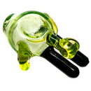 Bully Pit Glass - Rabbit Pendant Pipe - UV Illuminati & Black - The Cave