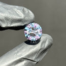 Steve H - Glass Tip - Latti Cane - Purple & Blue - 14mm