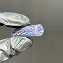 Steve H - Glass Tip - Latti Cane - Purple & Blue - 14mm
