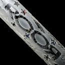 ROOR.US - 18" Custom Sandblasted Beaker - 50x5 - Swarovski - Feathers - The Cave