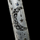 ROOR.US - 18" Custom Sandblasted Beaker - 50x5 - Swarovski - Feathers - The Cave