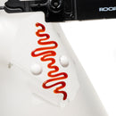 ROOR.US - 14" Beaker - 50x5 - Frosted - White & Red - The Cave