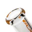 ROOR.US x Chase Adams - 18" Worked Beaker - 50x5 - Fire & Purple Fade to Clear - The Cave