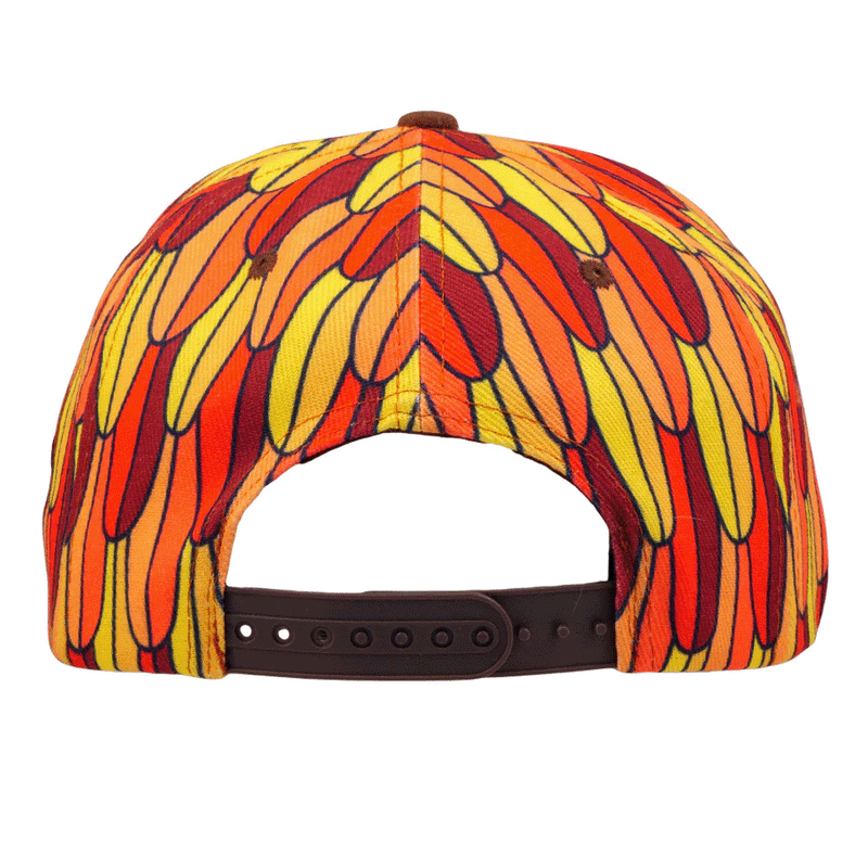 Grassroots - Red Macaw Feathers Snapback Hat - Large/XL - The Cave