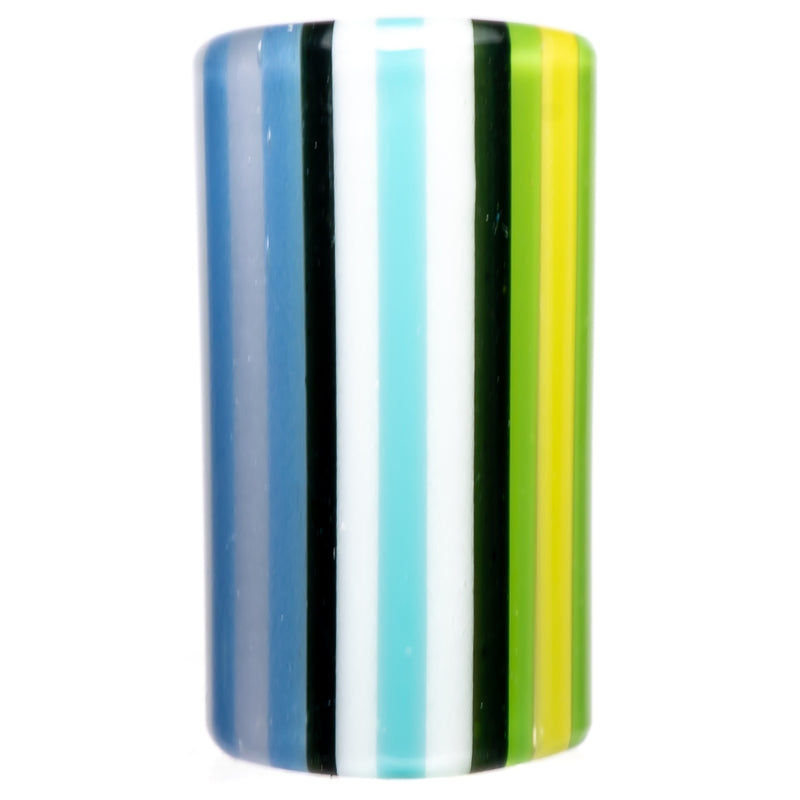 RekTipz - Glass Tip - 6 Shooter - 13mm - Multi Color Stripe - The Cave
