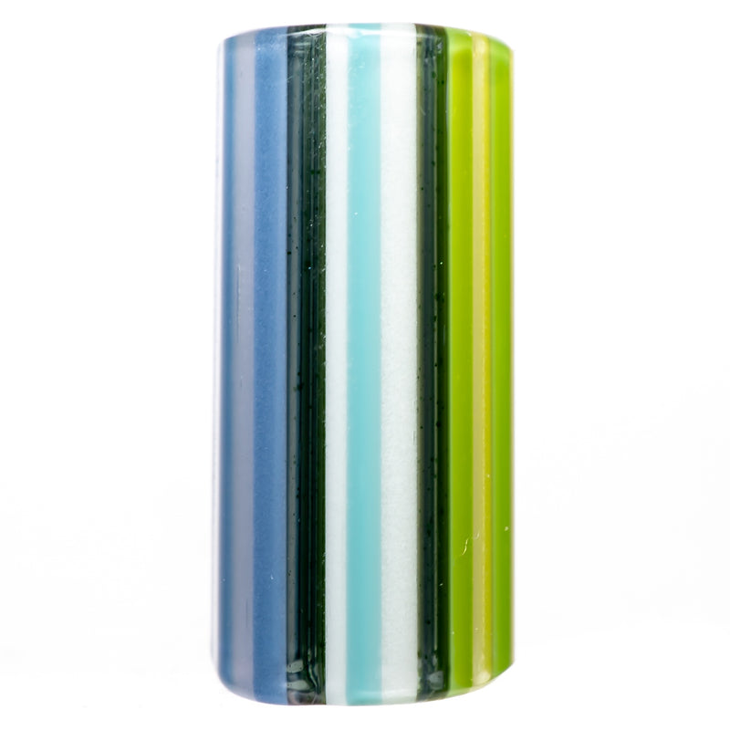 RekTipz - Glass Tip - 6 Shooter - 10mm - Multi Color Stripe - The Cave