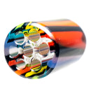 RekTipz - Glass Tip - 6 Shooter - 11mm - Rainbow Sparkle Stripe - The Cave