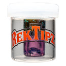 RekTipz - Glass Tip - 12mm - Purple & Green Dichro w/ Royal Jelly Cropal - The Cave