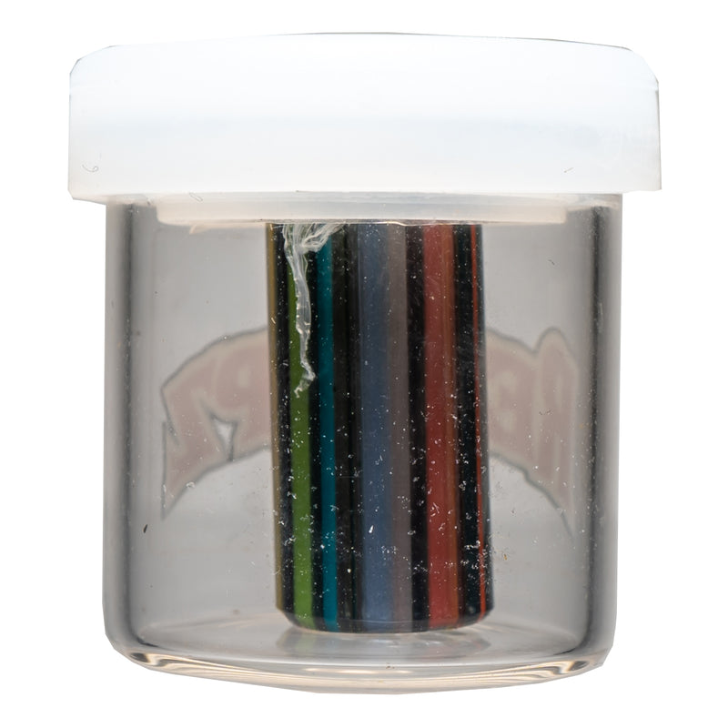 RekTipz - Glass Tip - 6 Shooter - 12mm - Rainbow Sparkle Stripe - The Cave