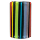 RekTipz - Glass Tip - 6 Shooter - 12mm - Rainbow Sparkle Stripe - The Cave