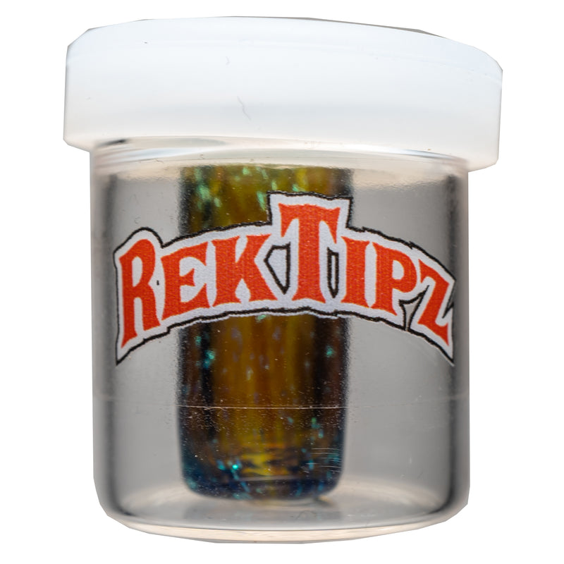 RekTipz - Glass Tip - 11mm - Purple & Green Dichro - The Cave
