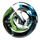 RekTipz - Glass Tip - 12mm - Black & Teal w/ UV - The Cave