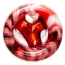 RekTipz - Glass Tip - XL - 11mm - Red, Black & White Swirl - The Cave