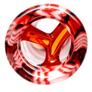 RekTipz - Glass Tip - XL - 12mm - Red, White & Black Swirl - The Cave