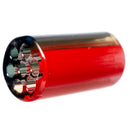 RekTipz - Glass Tip - 6 Shooter - 12mm - Red & Galaxy Split - The Cave