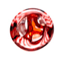 RekTipz - Glass Tip - 12mm - Red, Black & White Swirl - The Cave