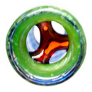 RekTipz - Glass Tip - 13mm - Cobalt & Green Satin Cropal - The Cave